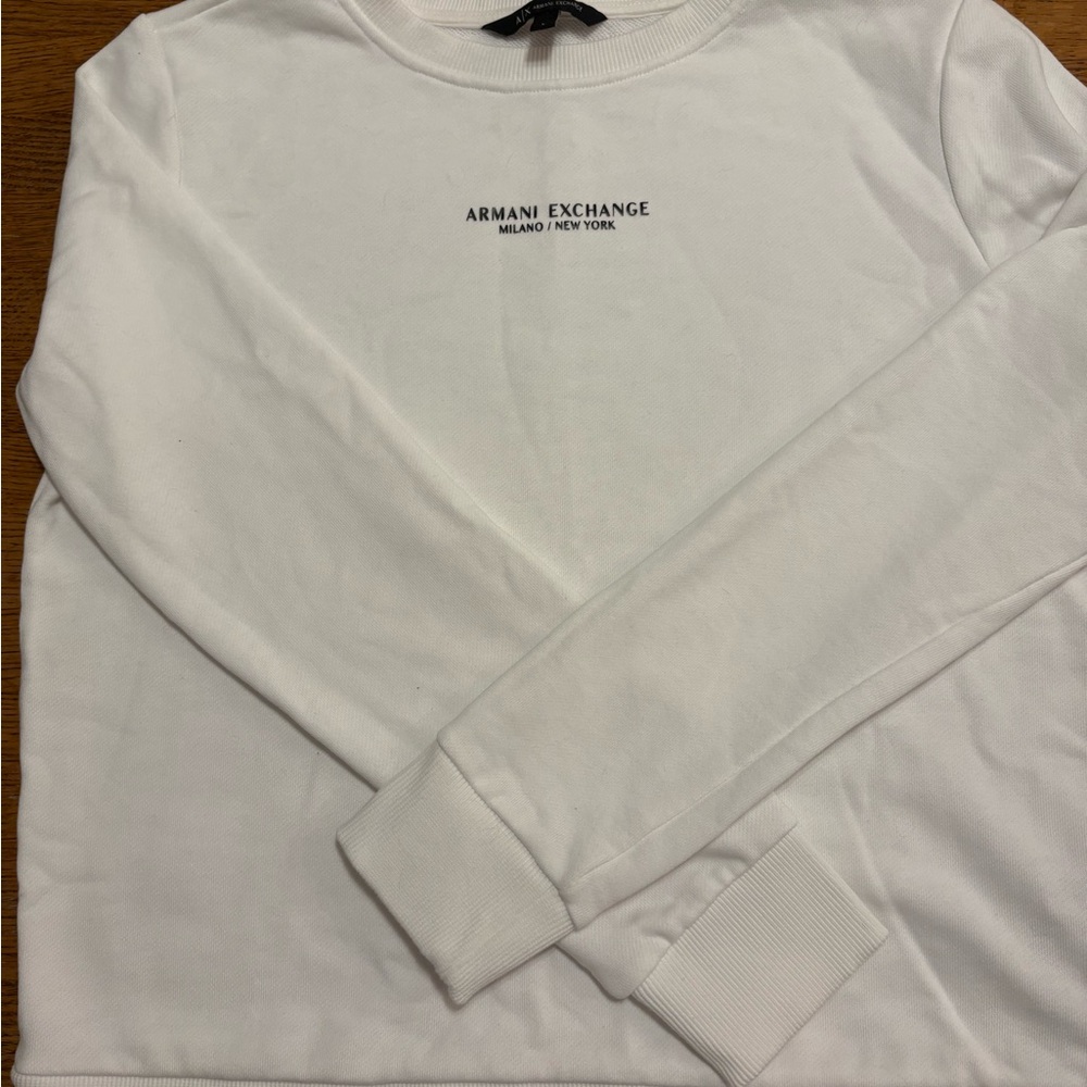 Armani Exchange Classic White Crewneck
